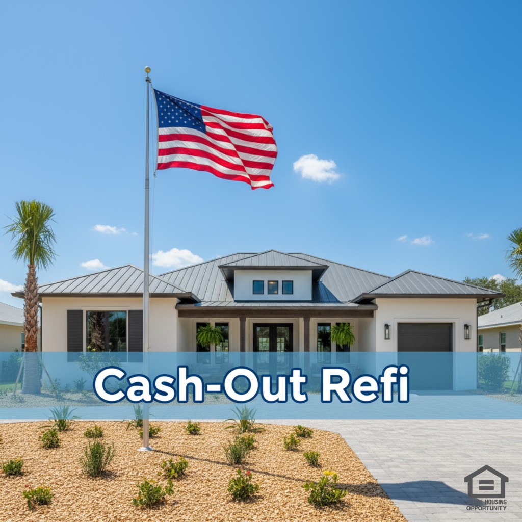 Cash-out refinance. Use your home's equity for renovations, education, or other goals.